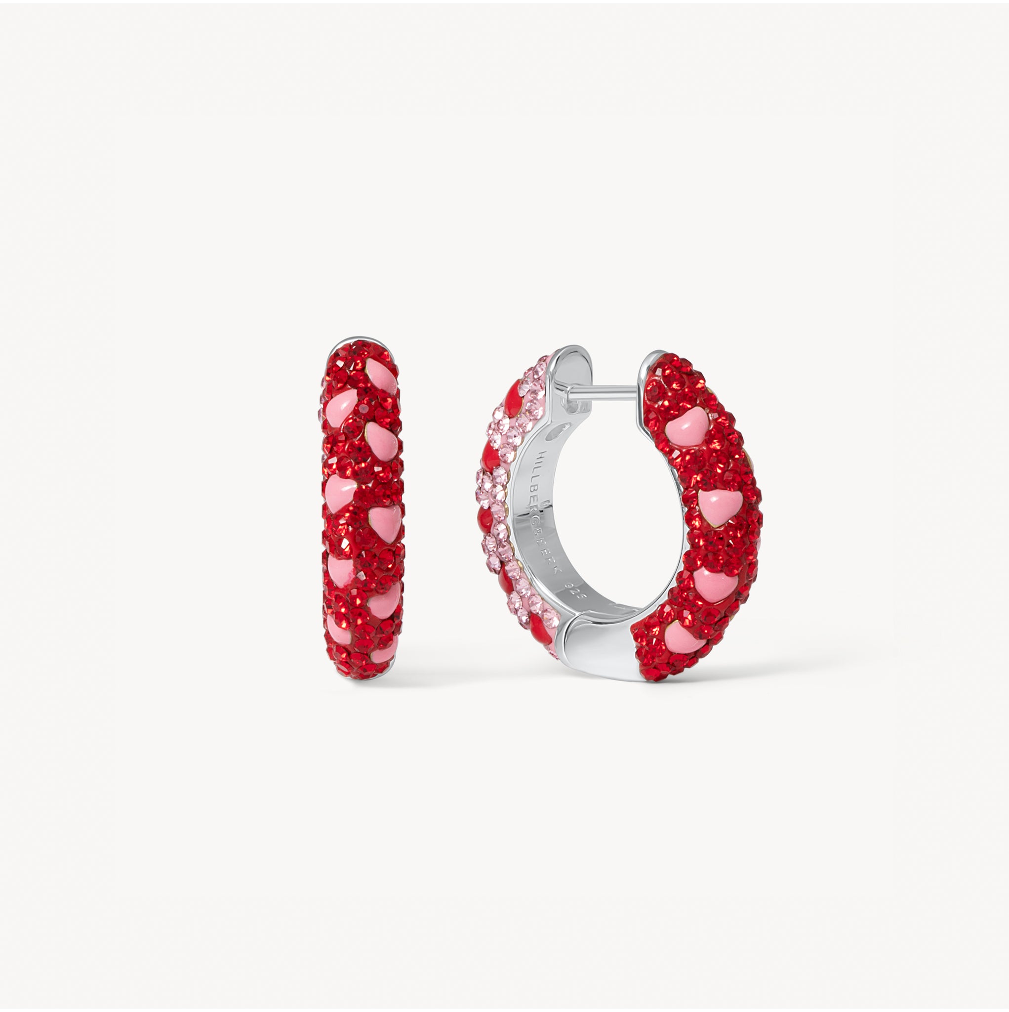 Lovestruck Medium Sparkle Reversible Hoop Earrings