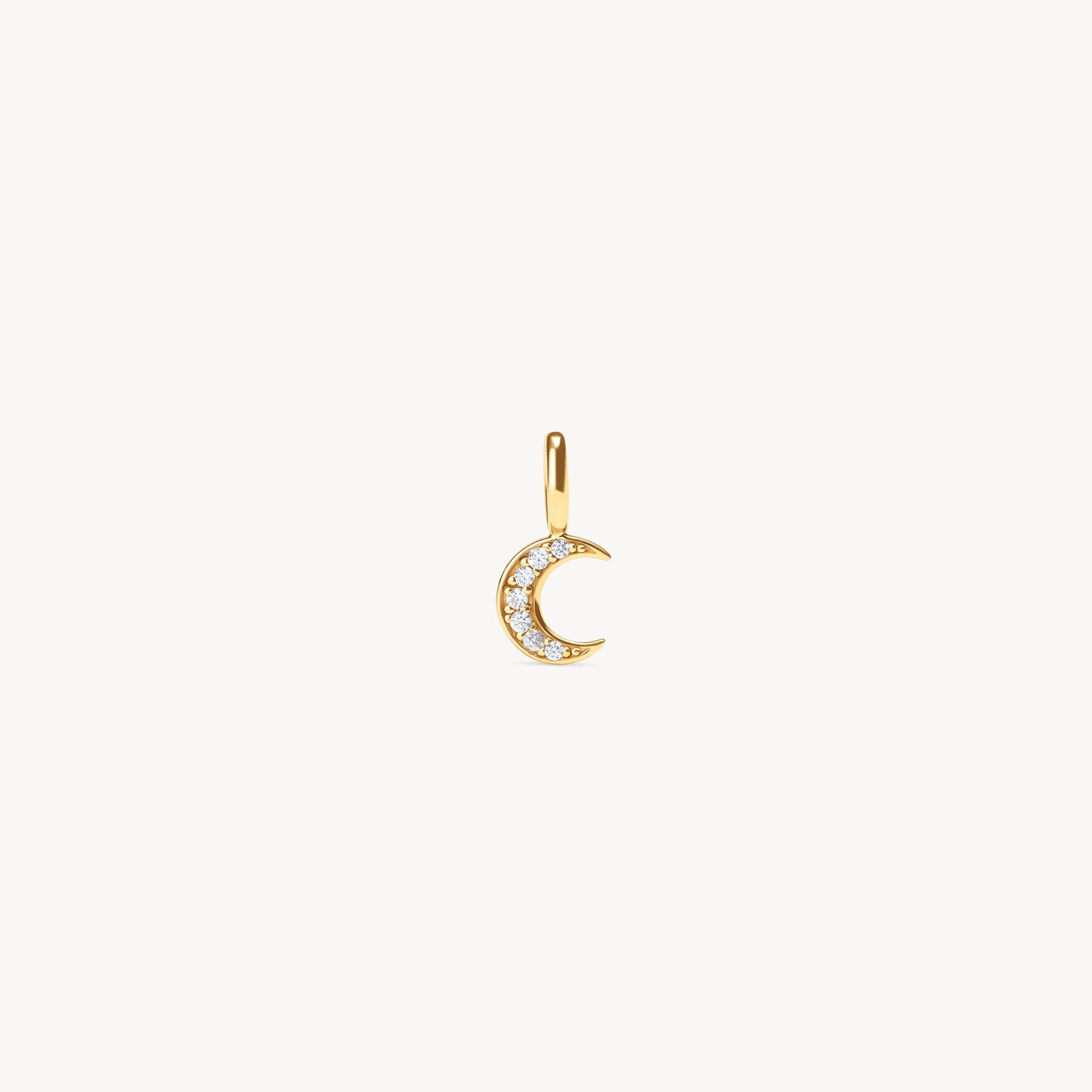 Lunar Pavé Charm Gold