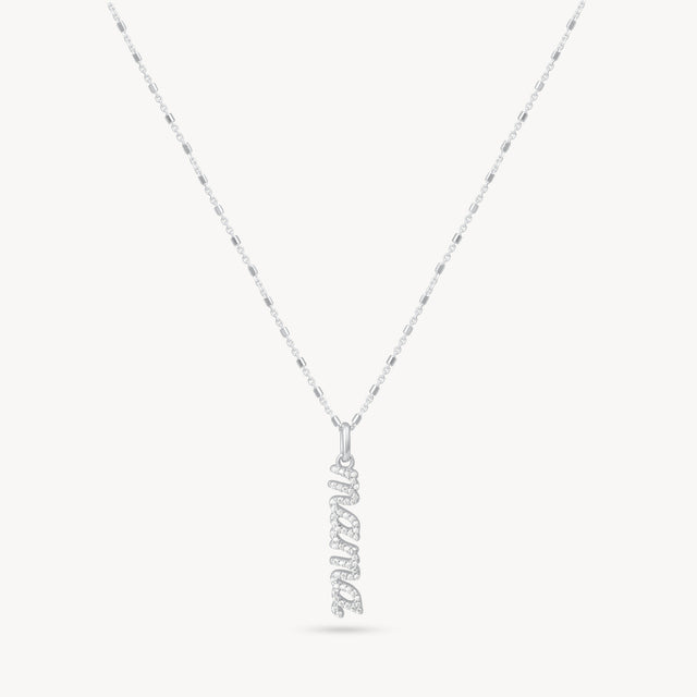 Sterling Silver Mama Necklace