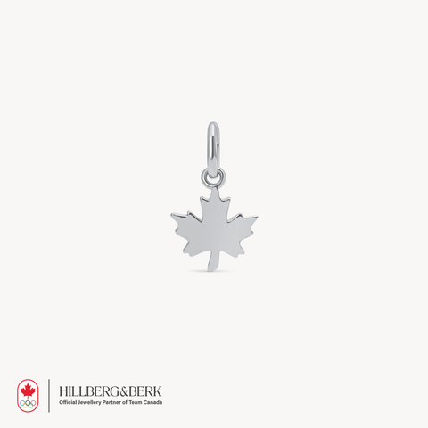 Maple Leaf Charm in Silver