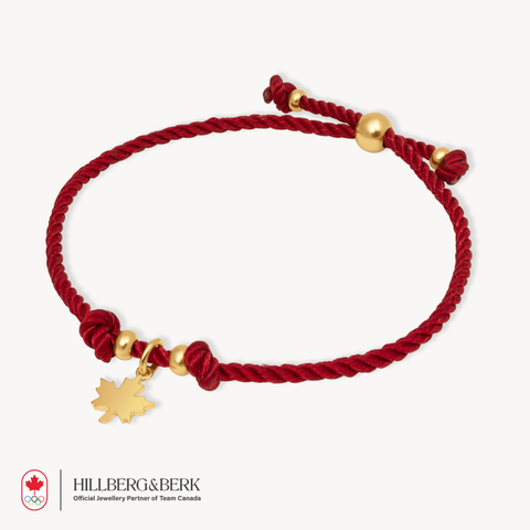 Maple Leaf Corded Bracelet