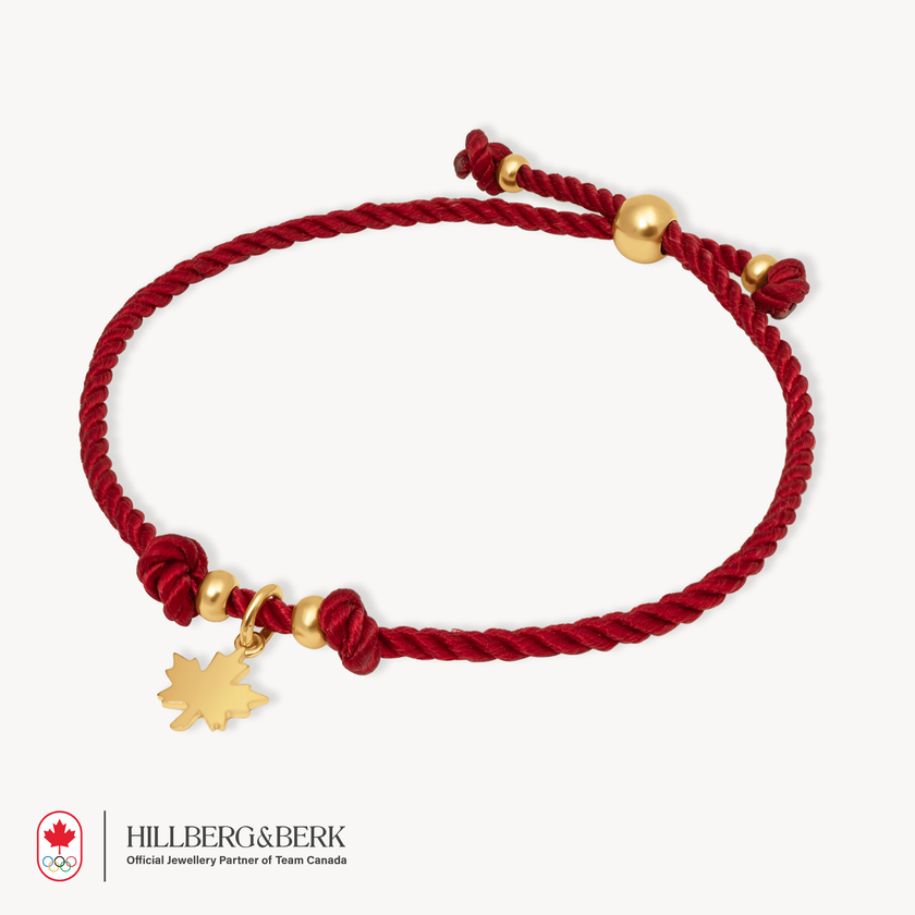Maple Leaf Corded Bracelet