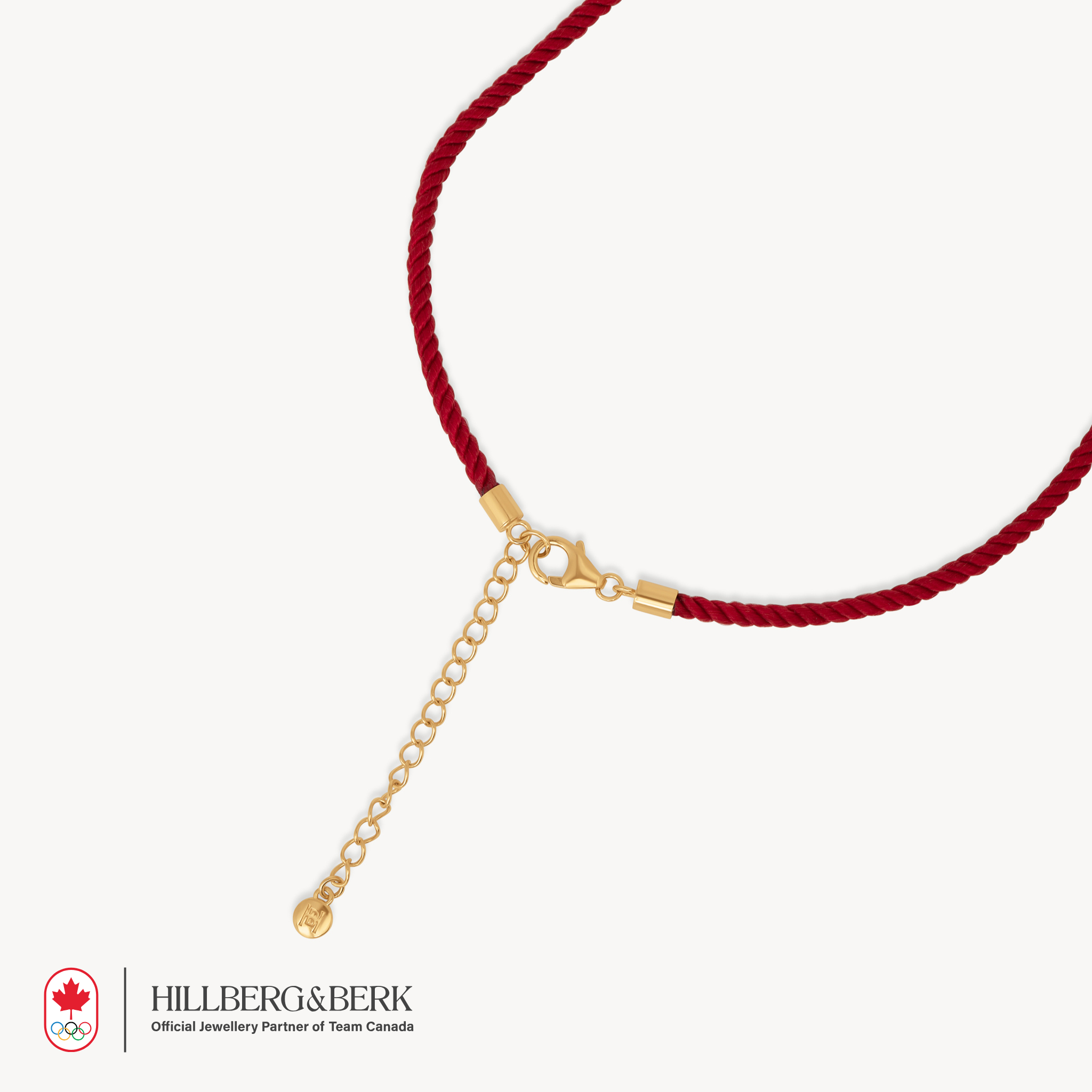 Maple Leaf Corded Necklace closure