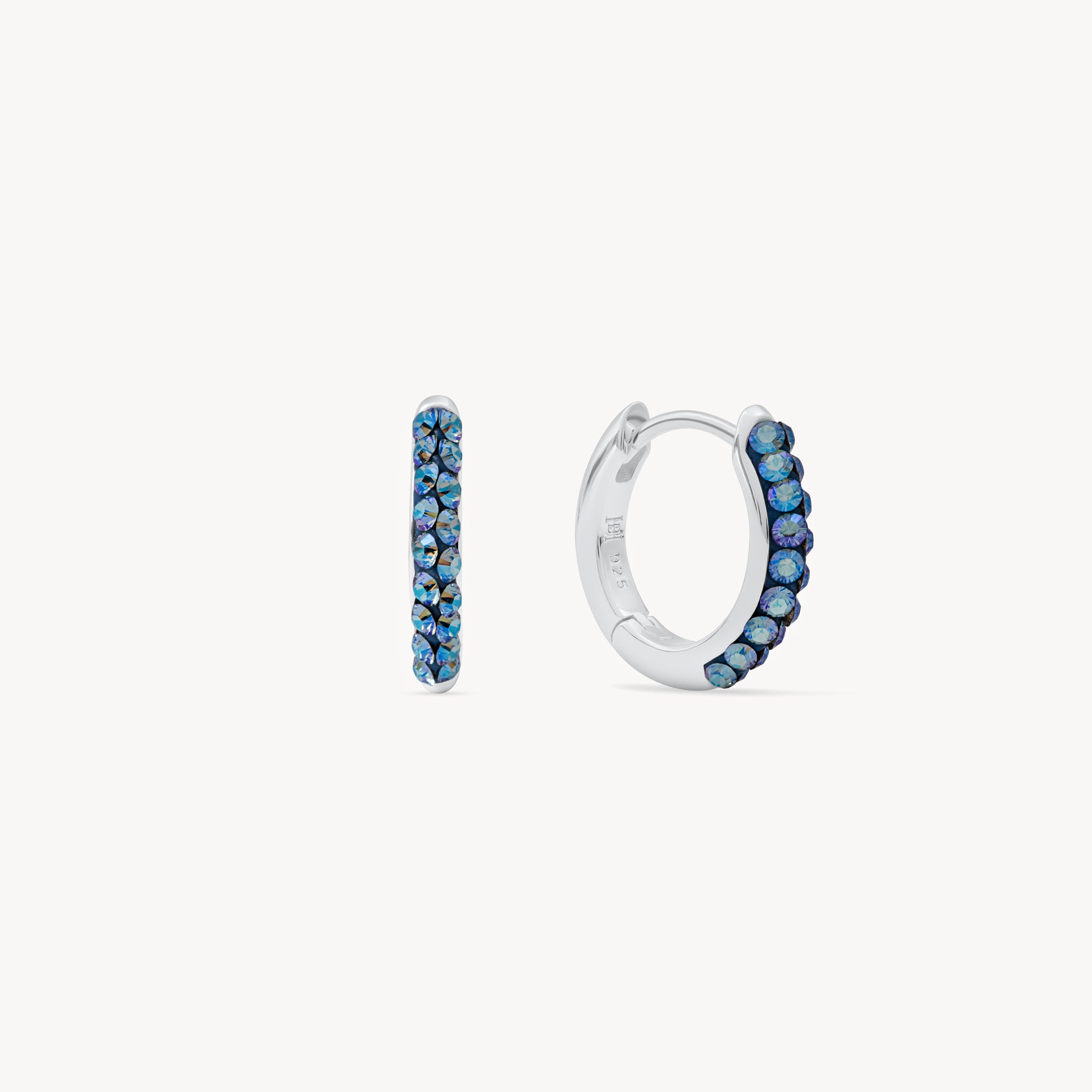 March Birthstone Sparkle Hoops