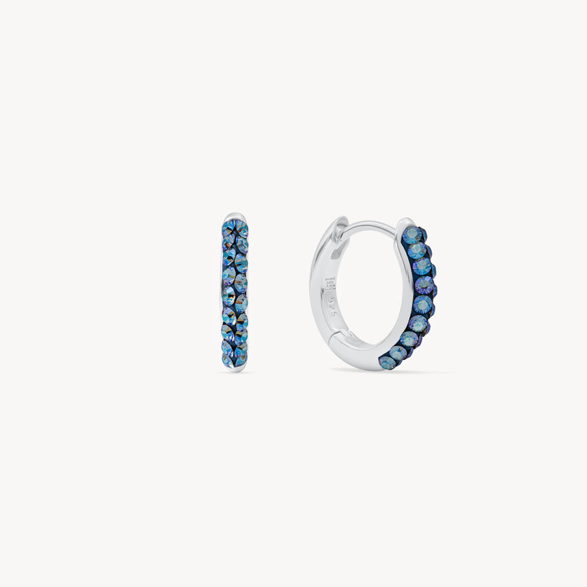 March Birthstone Sparkle Hoops