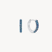 March Birthstone Sparkle Hoop Earrings