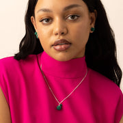 May Birthstone Sparkle Pendant Necklace