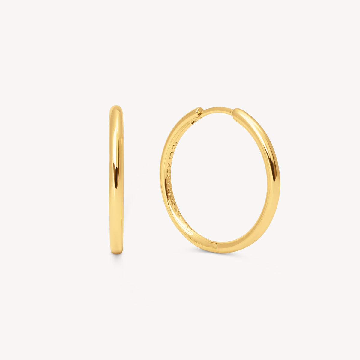 Gold Medium Hoop Earrings