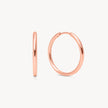 Rose Gold Medium Hoop Earrings