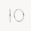 Silver Medium Hoop Earrings