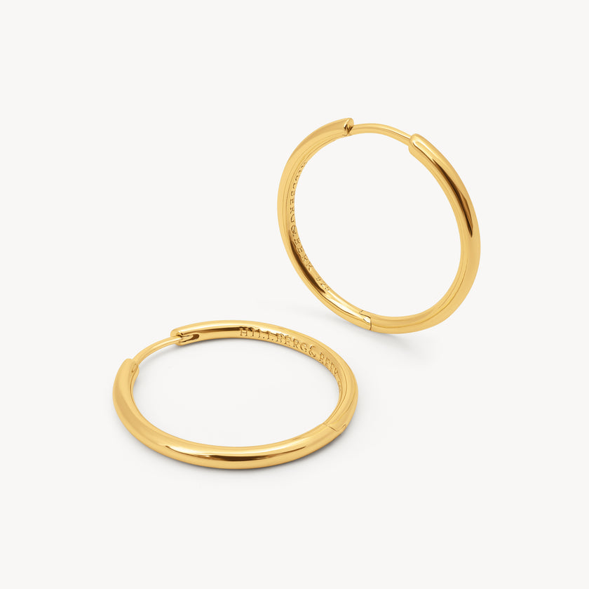 Gold Medium Hoop Earrings