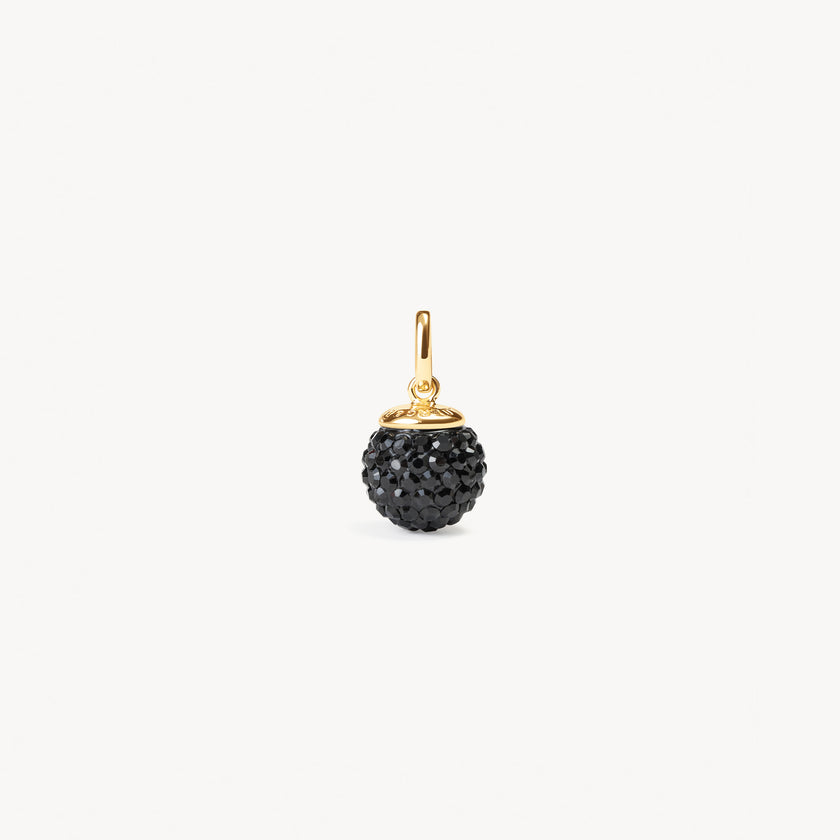 Black Medium Sparkle Ball™ Charm