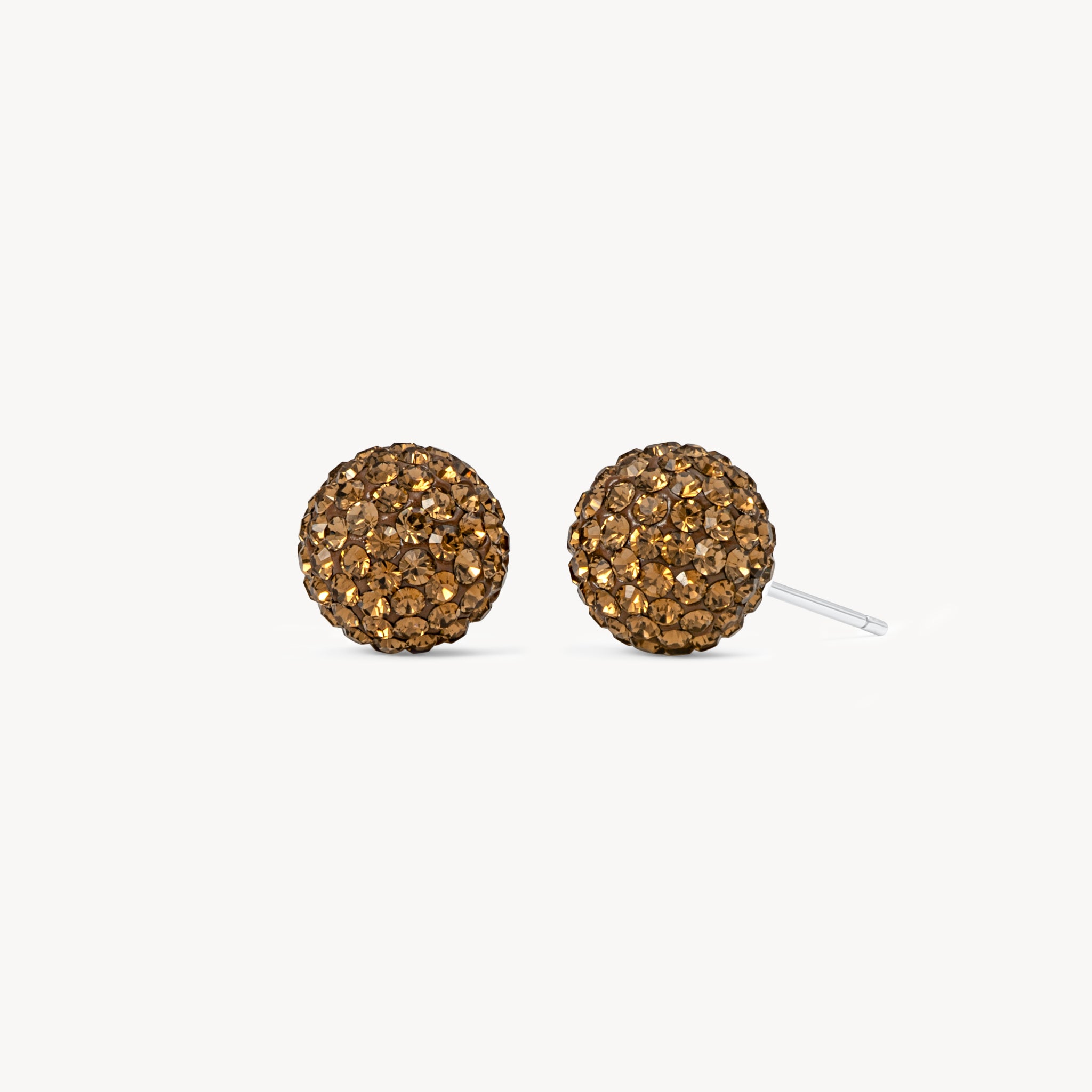 Medium Espresso Sparkle Ball™ Stud Earrings