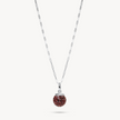 Sparkle Ball™ Clip Chain Necklace Merlot