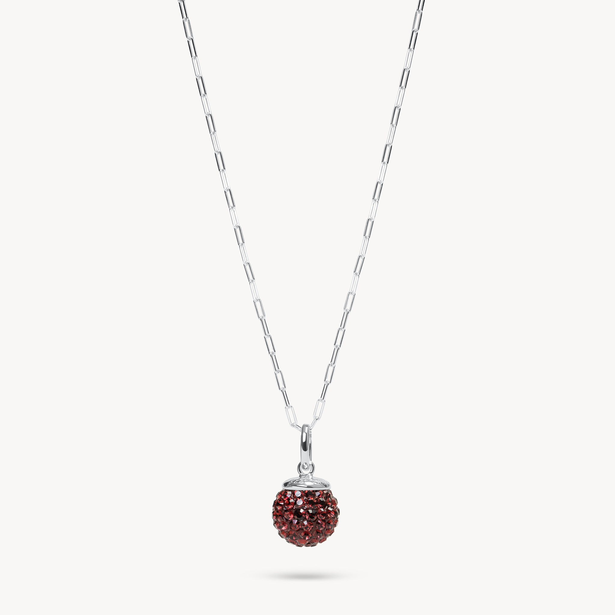 Sparkle Ball Clip Chain Necklace Hillberg Berk Aurora Borealis