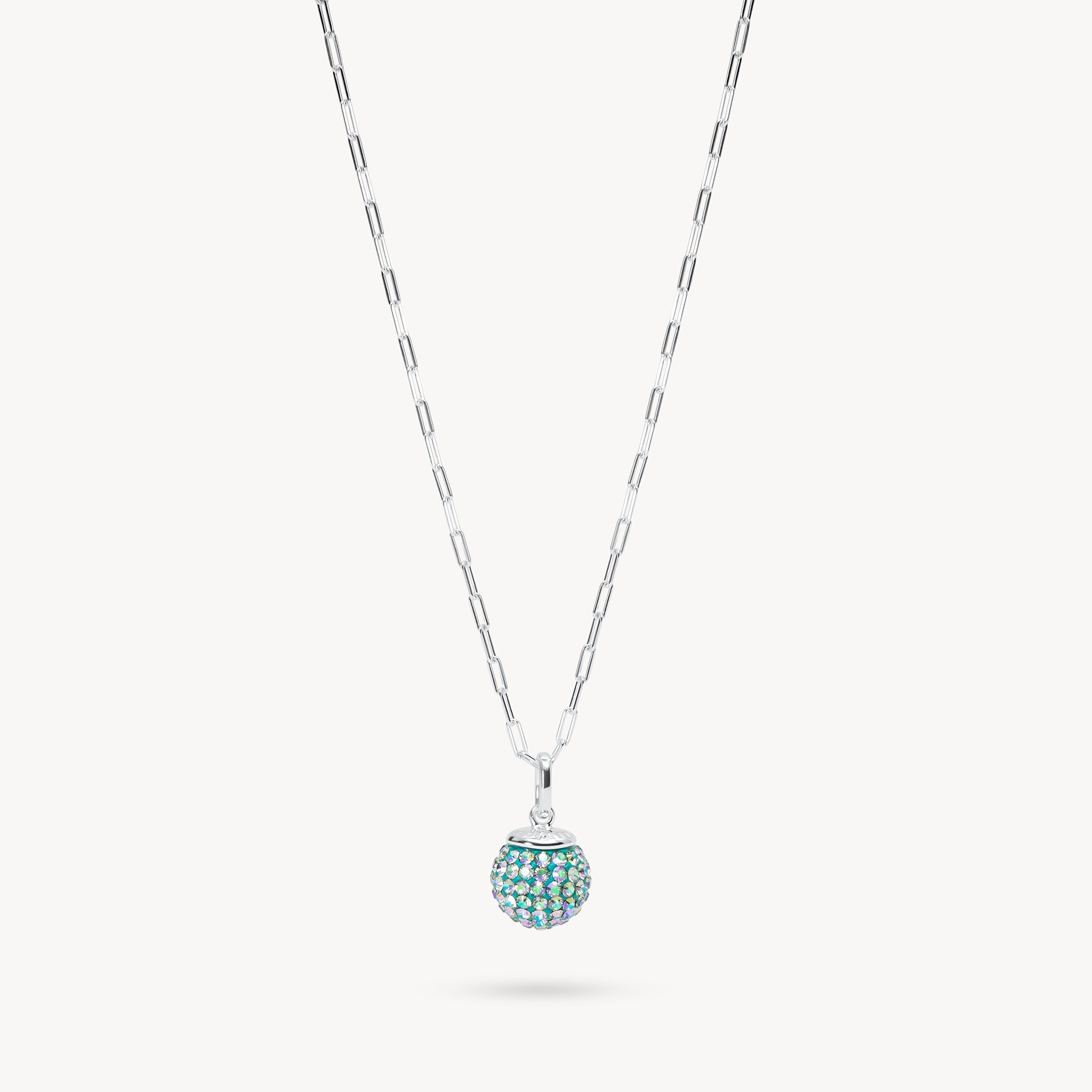 Mermaid Scales Sparkle Ball™ Clip Chain Necklace