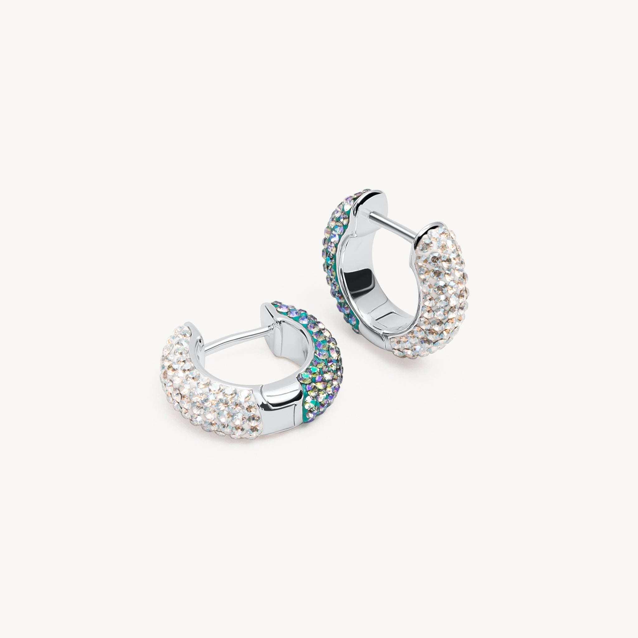 Mermaid Scales & Moonlight Sparkle Reversible Hoop Earrings