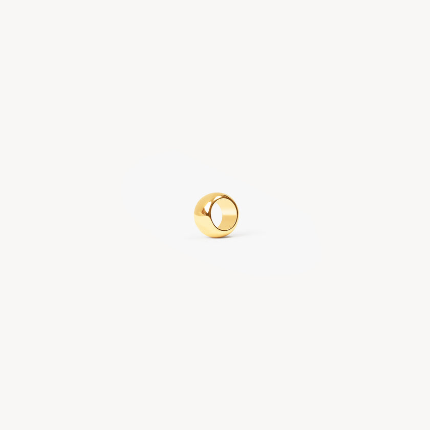 Rondelle Bead Charm Gold