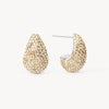 Mini Dream Puff™ Sparkle Stud Earrings in Soft Gold