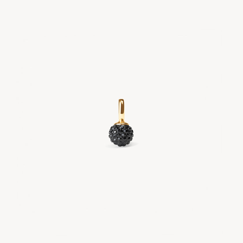 Black Mini Sparkle Ball™ Charm