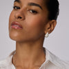 Glitz Mini Dream Puff™ Sparkle Stud Earrings on model