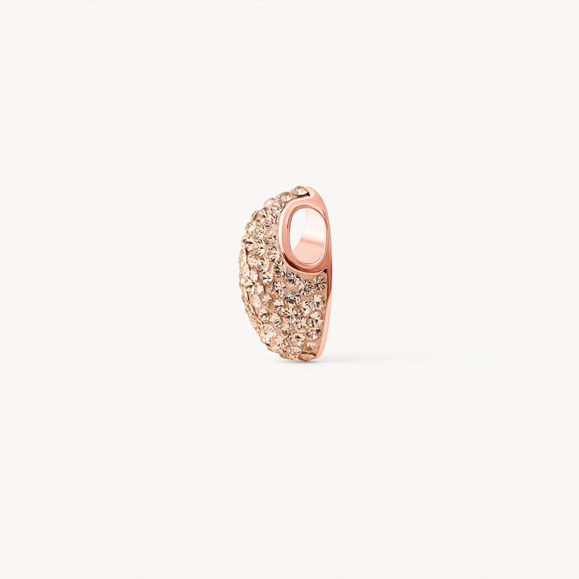Rose Gold Sparkle Mini Drop Charm 