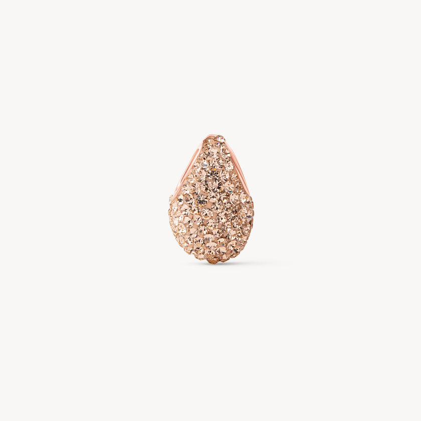 Rose Gold Sparkle Mini Drop Charm 