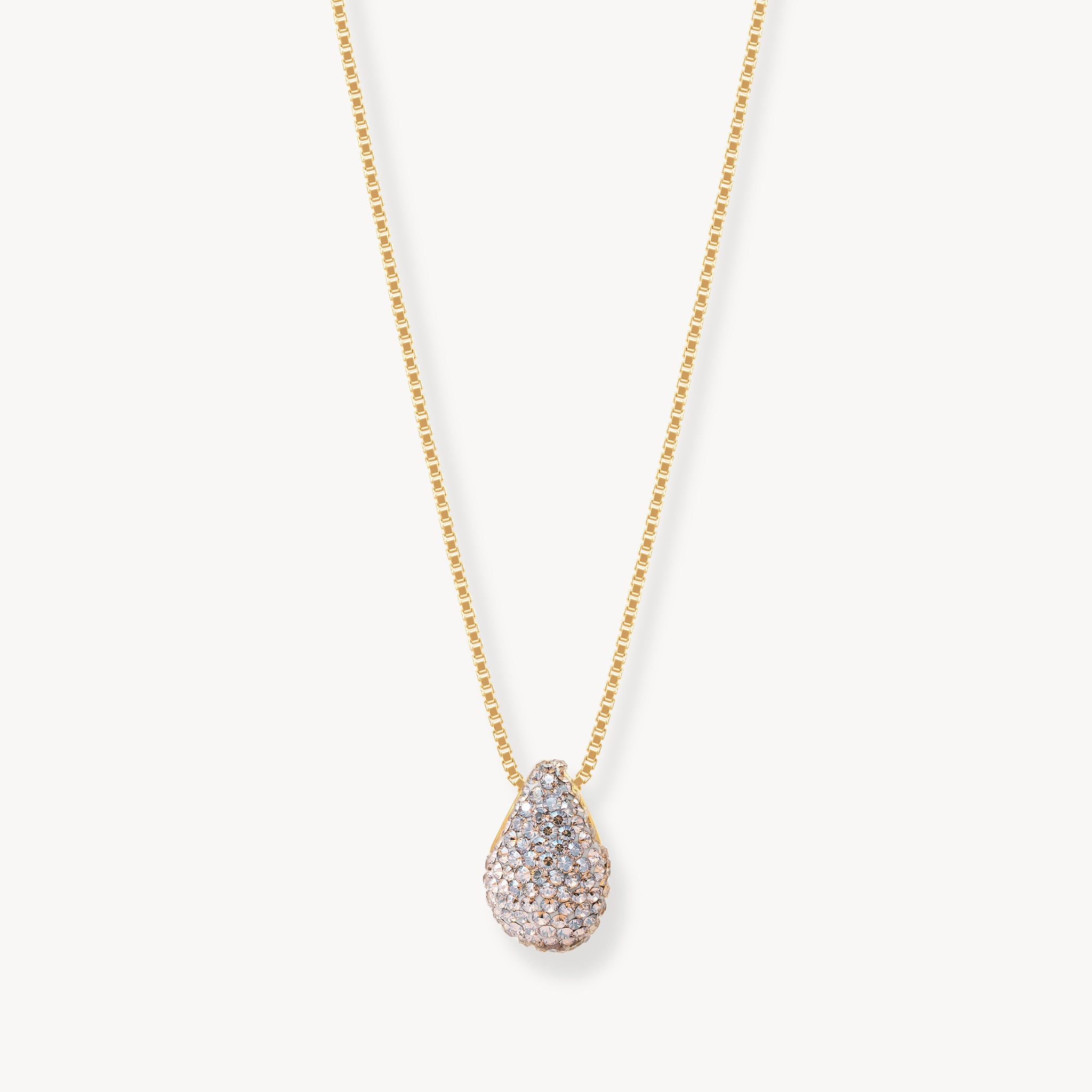 Champagne Sparkle Mini Drop Necklace