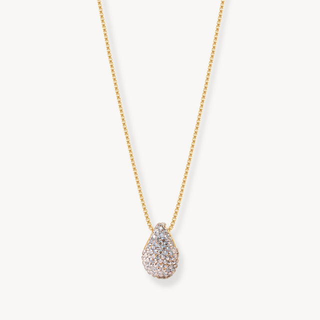 Champagne Sparkle Mini Drop Necklace