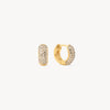 Soft Gold Mini Sparkle Hoop Earrings