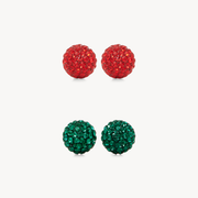Mistletoe Stud Earrings Set