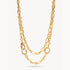 Gold Multi-Station Lariat Charm Necklace