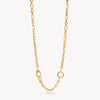 Gold Multi-Station Lariat Charm Necklace