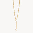Gold Multi-Station Lariat Charm Necklace