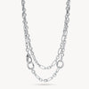 Silver Multi-Station Lariat Charm Necklace
