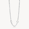 Silver  Multi-Station Lariat Charm Necklace