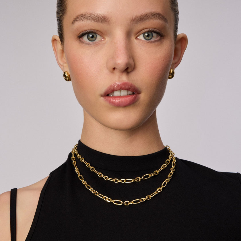 Multi-Station Lariat Charm Necklace