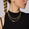 Gold Multi-Station Lariat Charm Necklace