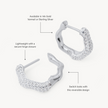 Nova Wave Hoop Earrings