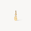 Gold Number Charm 6