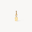 Gold Number Charm 9