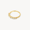 Gold Lineup Opal Stacking Ring