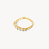 Gold Lineup Opal Stacking Ring