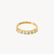 Gold Lineup Opal Stacking Ring
