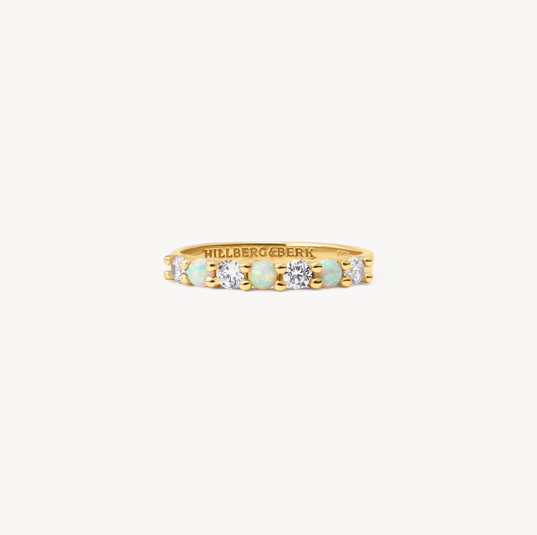 Gold Lineup Opal Stacking Ring