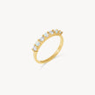 Gold Lineup Opal Stacking Ring