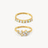 Gold Opal Ring Set