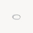 Silver Oval Hinge Charm Holder