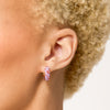 Smooches Sparkle Hoop Earrings — Small