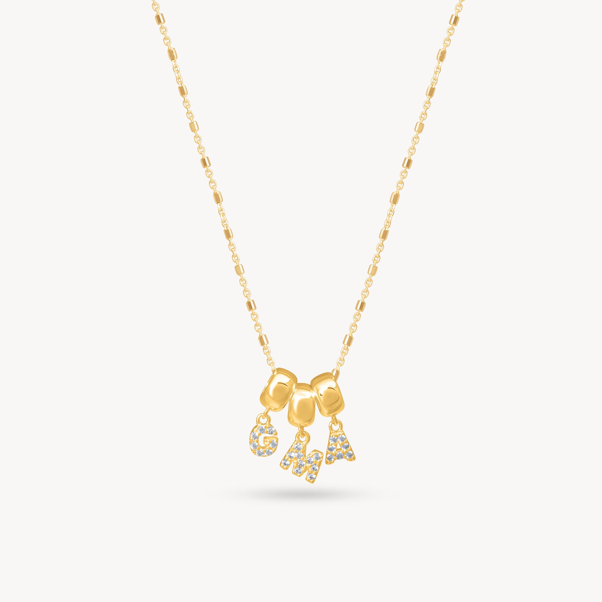 Gold Pavé Grandma Necklace